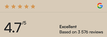 Google Review 4.7/5 Based on 3,576 reviews