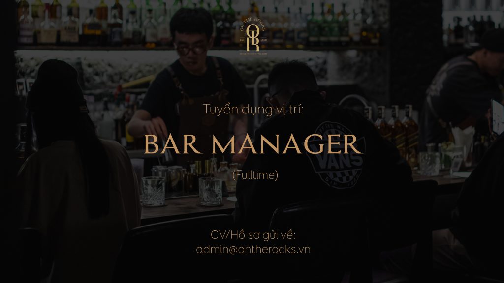 We’re hiring: BAR MANAGER